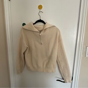 Sweather jacket 1/2 zip neck